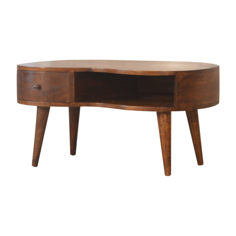 Chestnut Wave Coffee Table Artisan