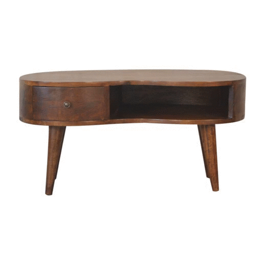 Chestnut Wave Coffee Table Artisan