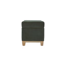 Emerald Cotton Velvet Storage Box