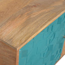 Acadia Teal Cabinet with Drawers