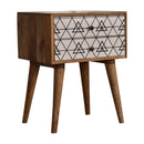 Triangular Printed Nightstand