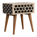 Honeycomb Bone Inlay Nightstand