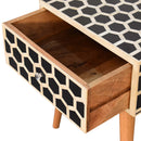 Honeycomb Bone Inlay Nightstand