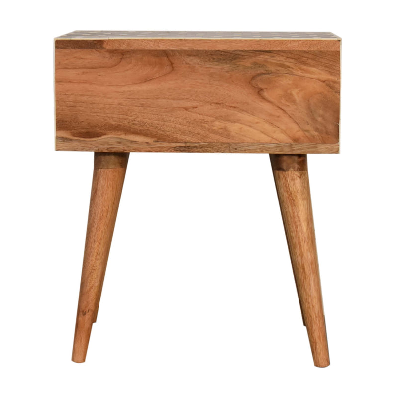 Honeycomb Bone Inlay Nightstand