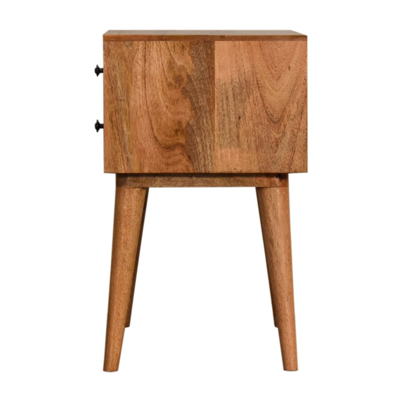 Teal Modern Solid Wood Nightstand