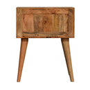 Teal Modern Solid Wood Nightstand