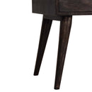 Ash Black Modern Solid Wood Nightstand