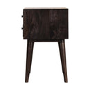 Ash Black Modern Solid Wood Nightstand