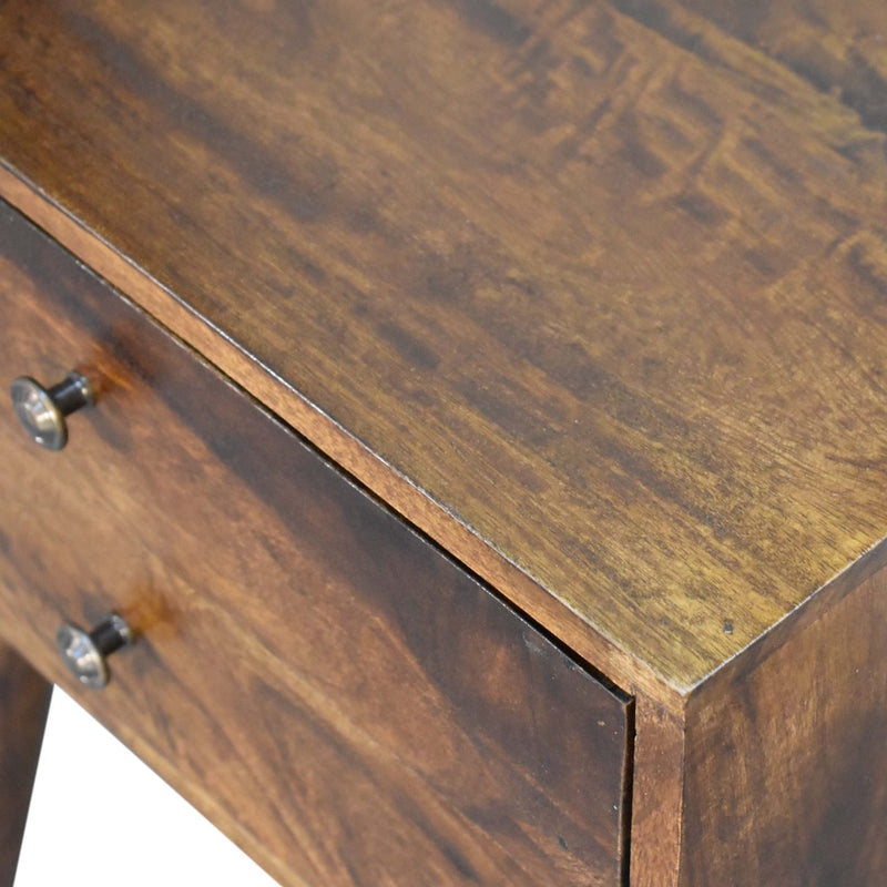 Chestnut Modern Solid Wood Nightstand