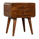 Curve Chestnut Cable Access Nightstand