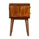 Curve Chestnut Cable Access Nightstand