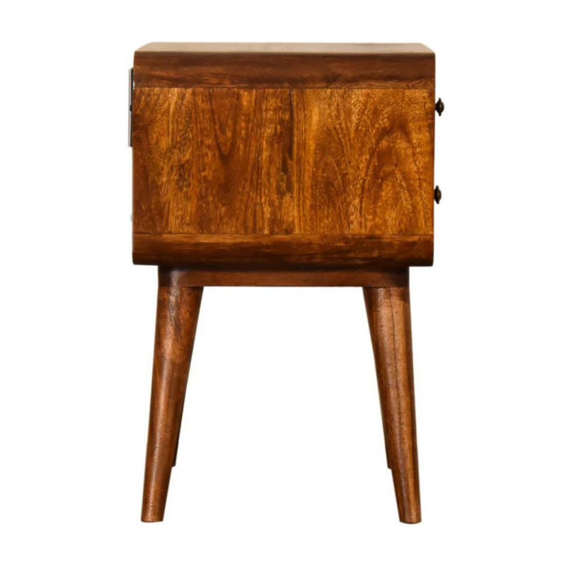 Curve Chestnut Cable Access Nightstand