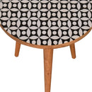 Diamond Print End Table