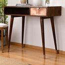 Manila Rose Gold Writing Desk