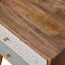 Green Patterned Nightstand