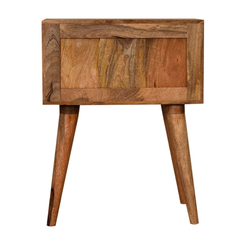 Brick Red Patterned Nightstand