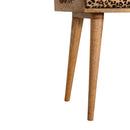 Leopard Velvet Tray Style Footstool Artisan