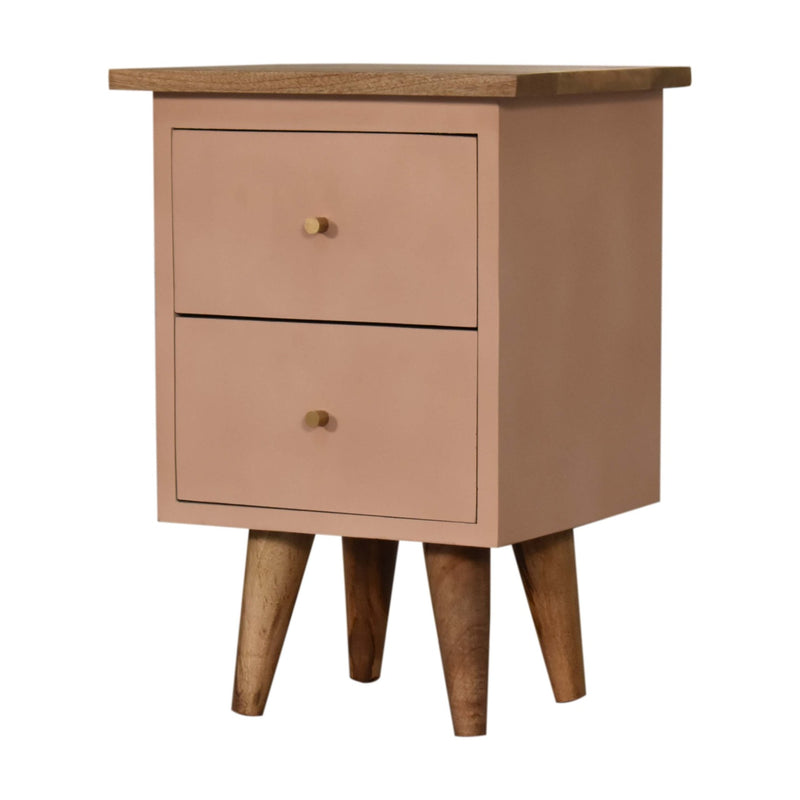Blush Pink Hand Painted Nightstand