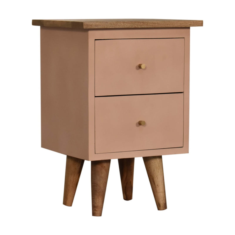 Blush Pink Hand Painted Nightstand