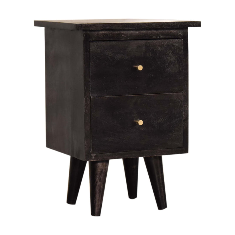 Black Hand Painted Nightstand