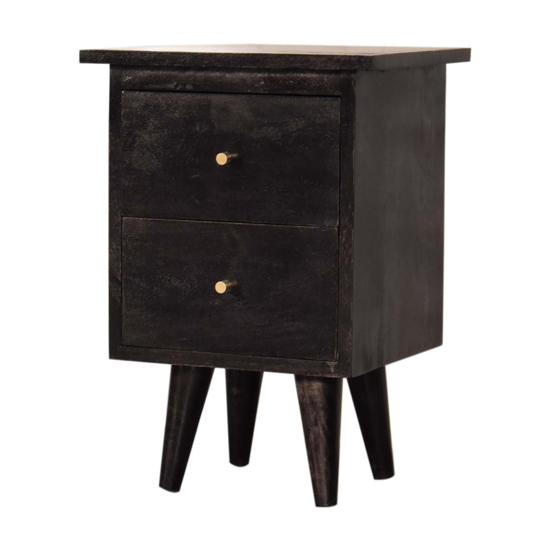 Black Hand Painted Nightstand