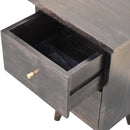 Black Hand Painted Nightstand