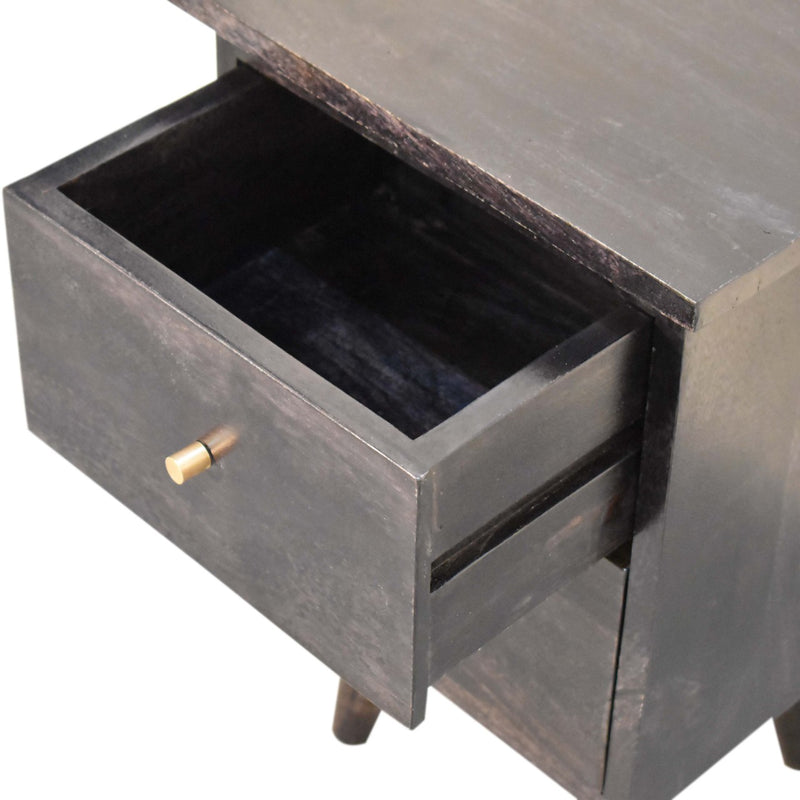 Black Hand Painted Nightstand