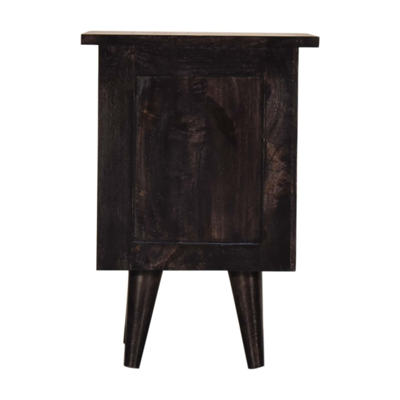 Black Hand Painted Nightstand