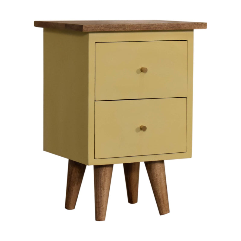 Yellow Hand Painted Nightstand