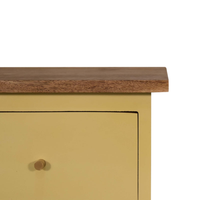 Yellow Hand Painted Nightstand