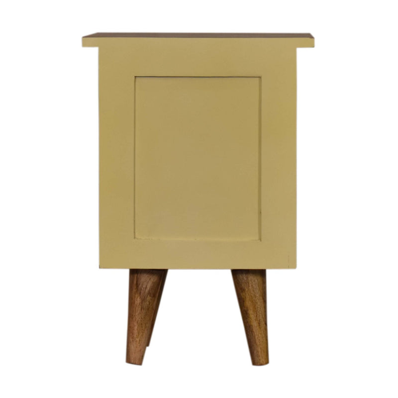Yellow Hand Painted Nightstand