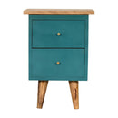 Teal Hand Painted Nightstand