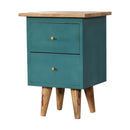 Teal Hand Painted Nightstand