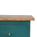 Teal Hand Painted Nightstand