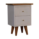White Hand Painted Nightstand