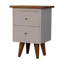 White Hand Painted Nightstand