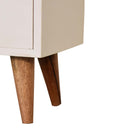 White Hand Painted Nightstand