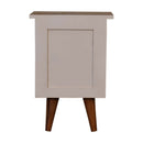 White Hand Painted Nightstand