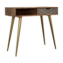 Cement Brass Cable Writing Desk