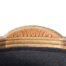 Carved Battleship Tweed Pet Bed