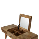 Oak-ish Round Dressing Table Artisan