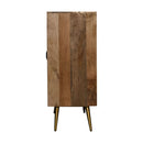 Cement Brass Inlay Cabinet