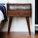 Modern Chestnut Solid Wood nightstand Artisan