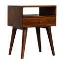 Modern Chestnut Solid Wood nightstand Artisan