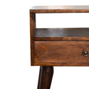 Modern Chestnut Solid Wood nightstand Artisan