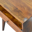 Modern Chestnut Solid Wood nightstand Artisan