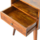 Modern Chestnut Solid Wood nightstand Artisan