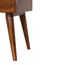 Modern Chestnut Solid Wood nightstand Artisan