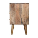 Honeycomb Teal Open Slot Nightstand