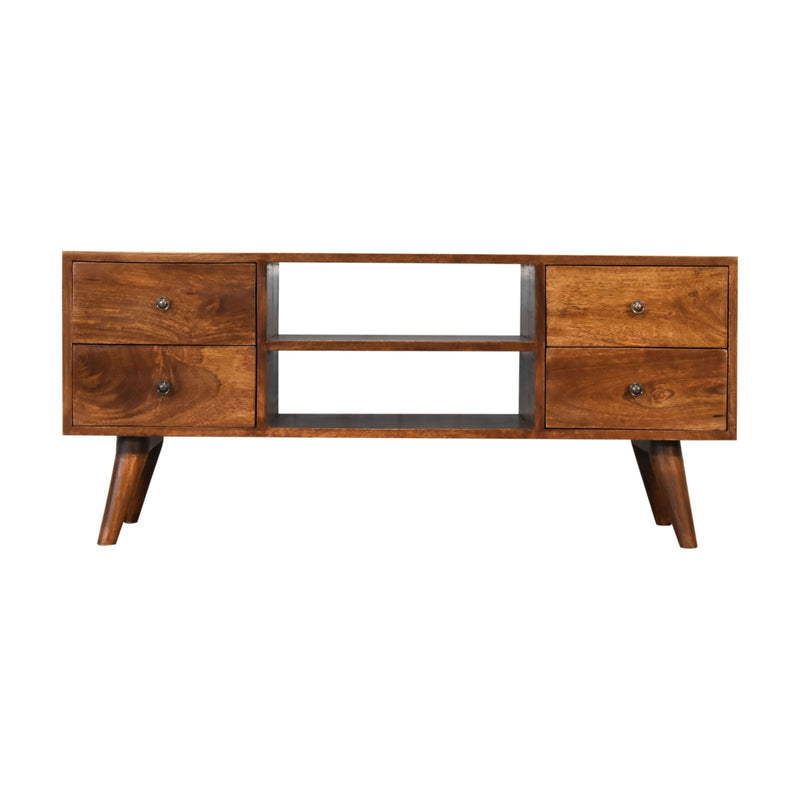 Nordic Chestnut Entertainment Unit TV Stand